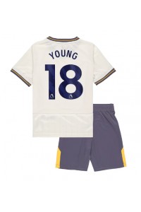 Everton Ashley Young #18 Jalkapallovaatteet Lasten Kolmas peliasu 2024-25 Lyhythihainen (+ Lyhyet housut)